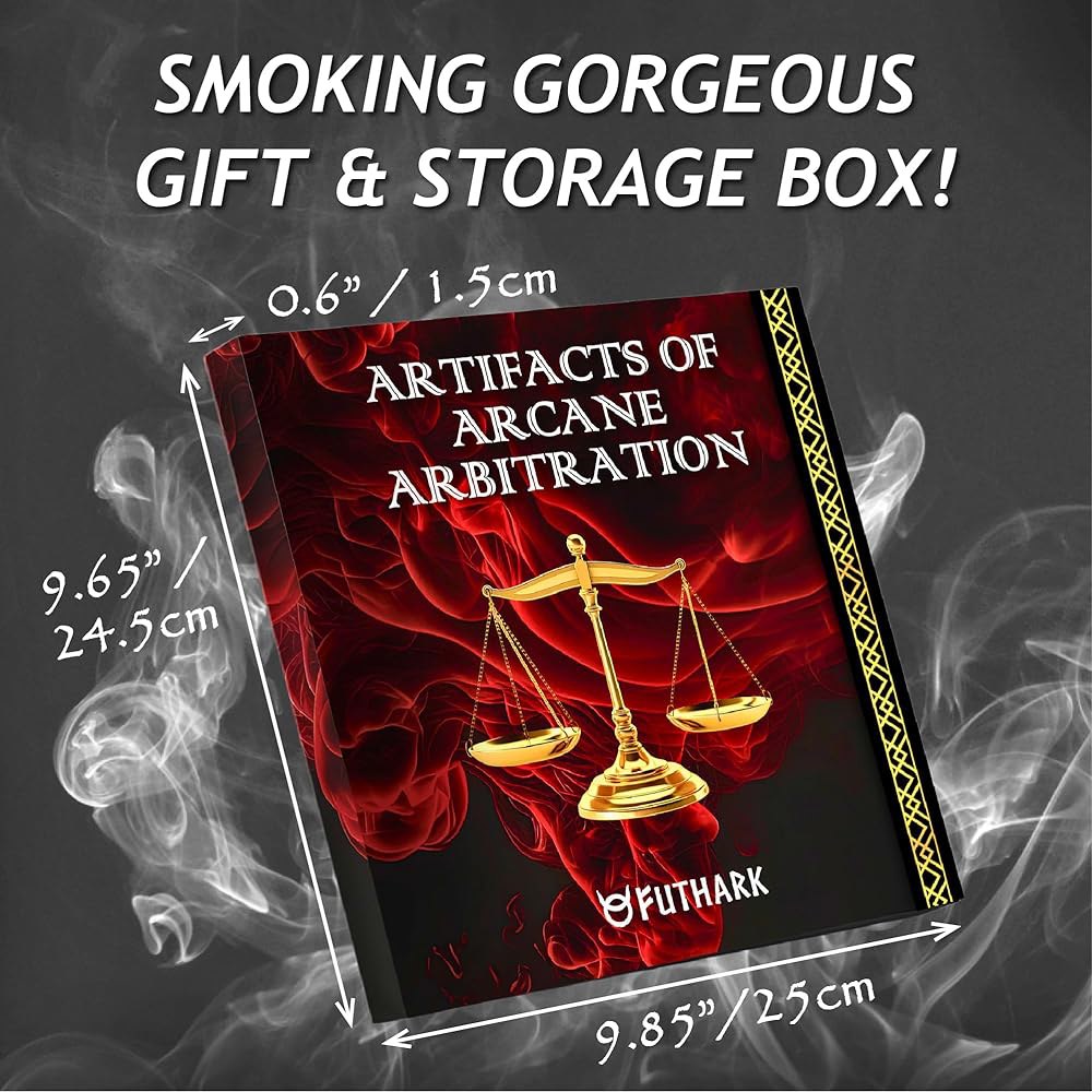 Futhark Area of Effect 주문 템플릿, 16개 세트 - 던전 앤 드래곤 및 기타 RPG와 호환되는 아크릴 DND AOE 데미지 마커 - 상세 이미지 2