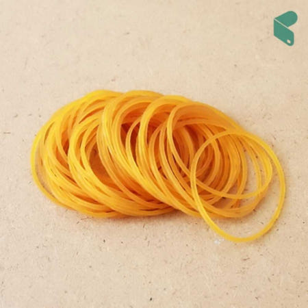 DOCPICK21154TO협력사 고무줄 고랑몰라 50p 노란고무줄 대용량 묶음줄 사무용품 커머스픽201