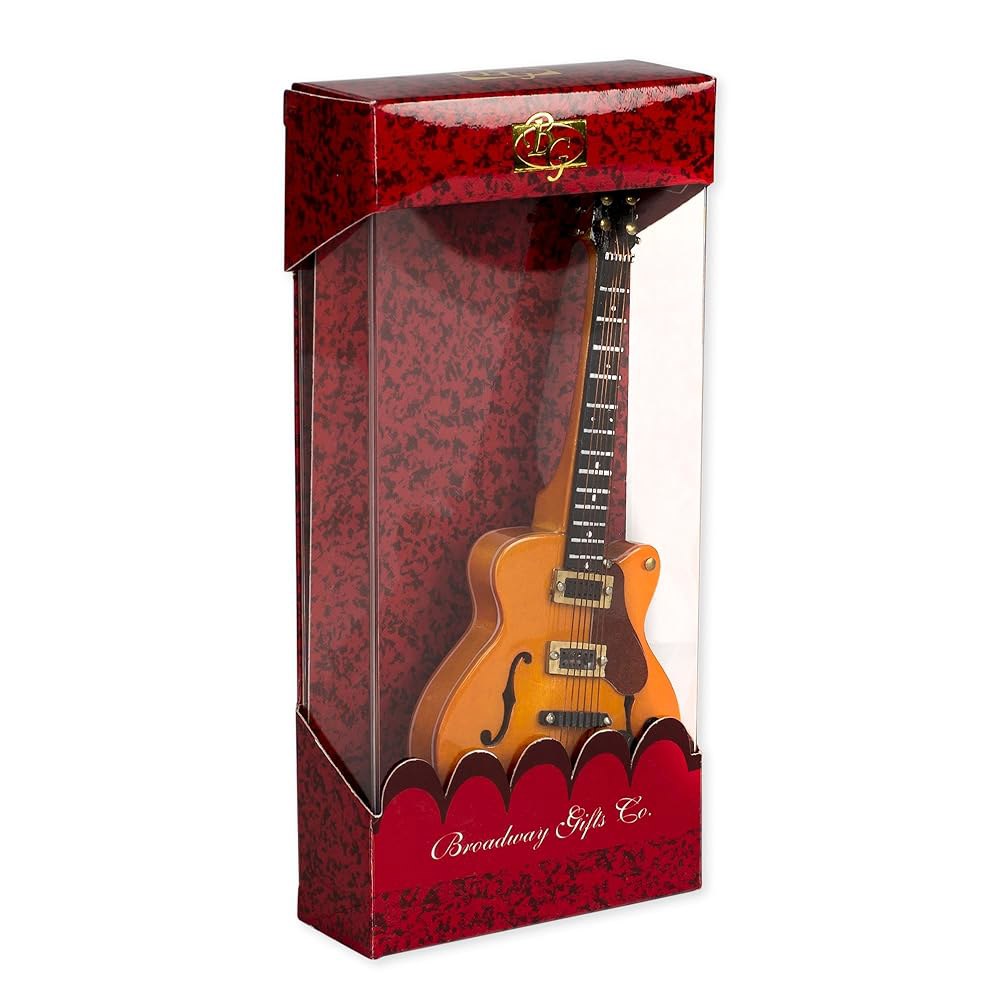 Broadway Gifts 할로우 바디 일렉트릭 12.7cm(5인치) 기타 장식품 트리 크리스마스 - 상세 이미지 3
