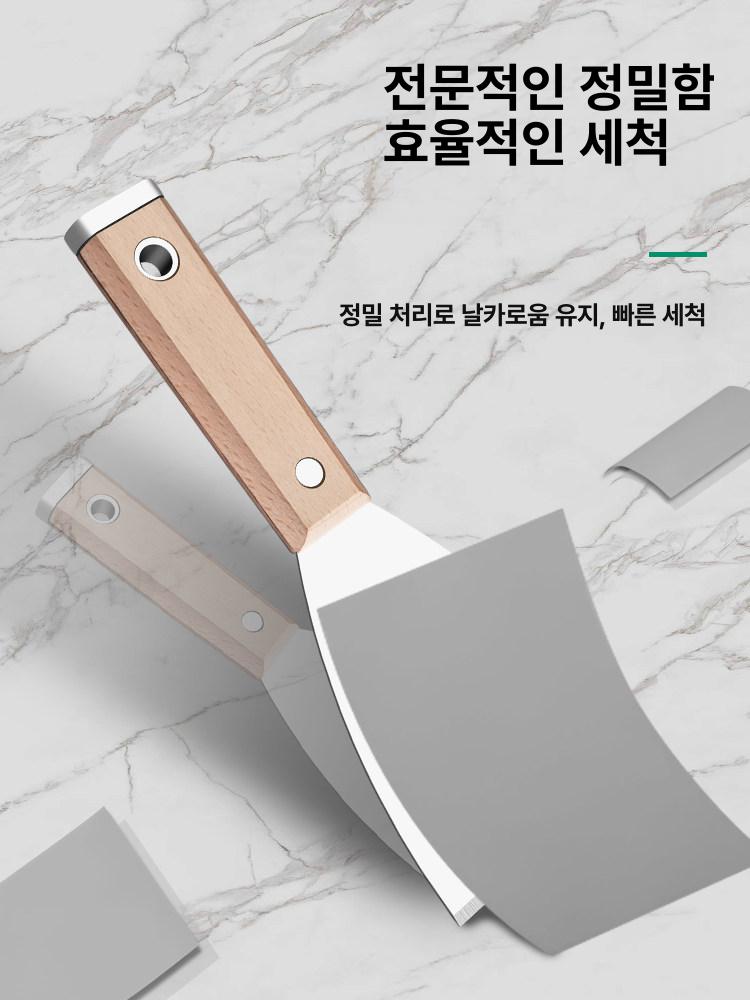 스크래퍼 제거 도구 헤라 나무손잡이 미장 스텐 청소 껌칼 흠집제거 끌 우드 시멘트 끌칼 - 상세 이미지 4