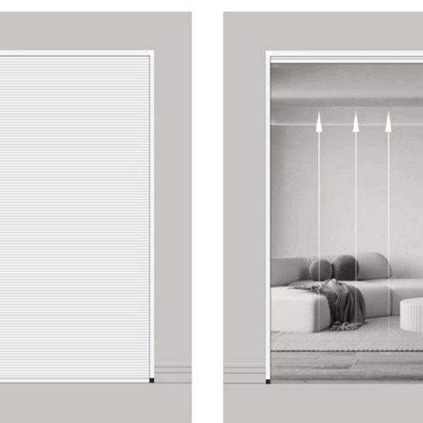 무타공 접이식 자바라 도어 풀업 주방 욕식도어