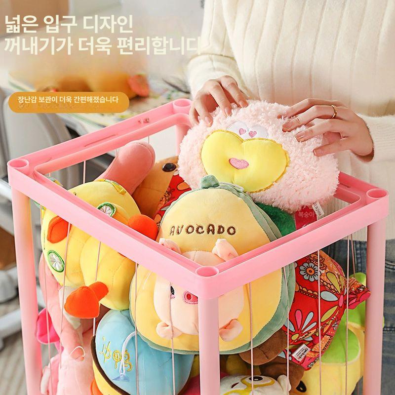 인형 정리함 보관통 바퀴 수납함 정리 수납박스 소품 - 상세 이미지 4