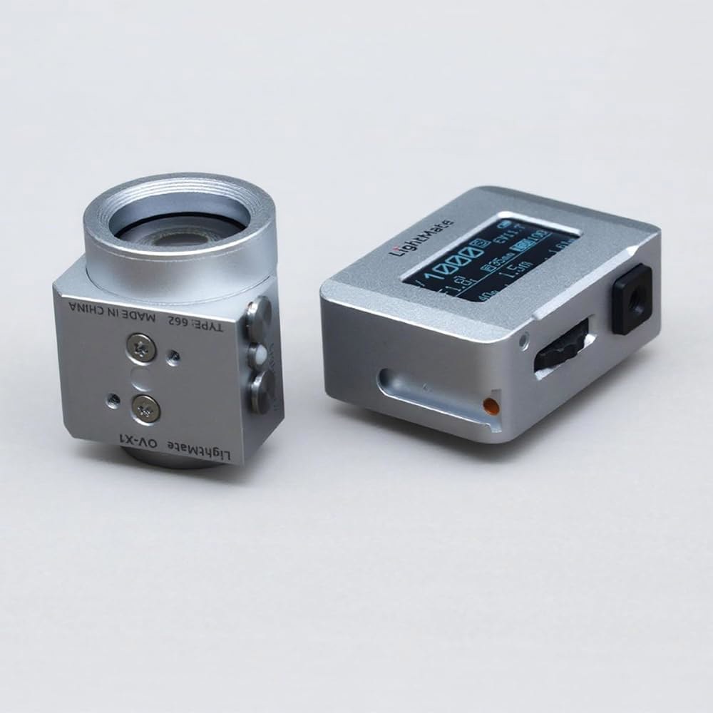 LightMate Area 2S 라이트 미터 레트로 17 OV-X1 OLED 사진 0.9인치 초소형, 라이카 스크린, 카메라용, 배터리, 기타 뷰파인더, 필름 실버 대형 충전식 - 상품 이미지