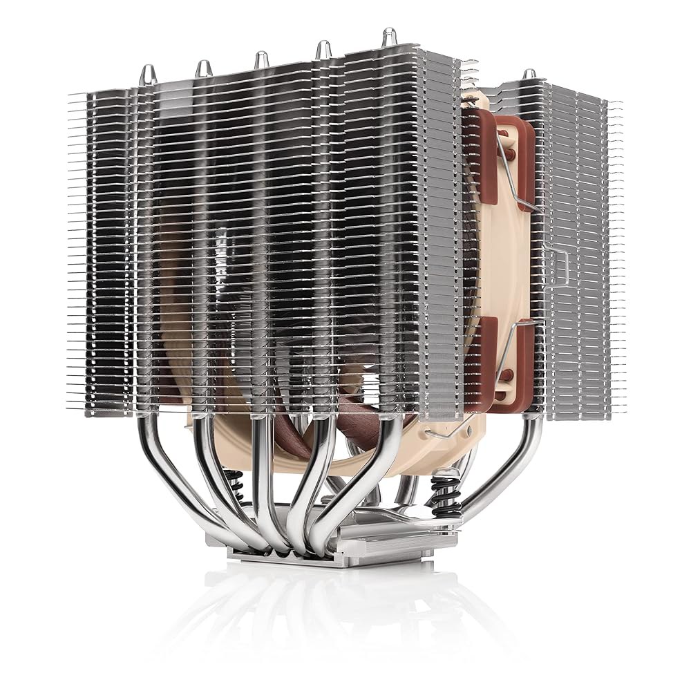 녹투아 NH-D12L, 저높이 듀얼 타워 CPU 쿨러(120mm, 갈색) - 상품 이미지