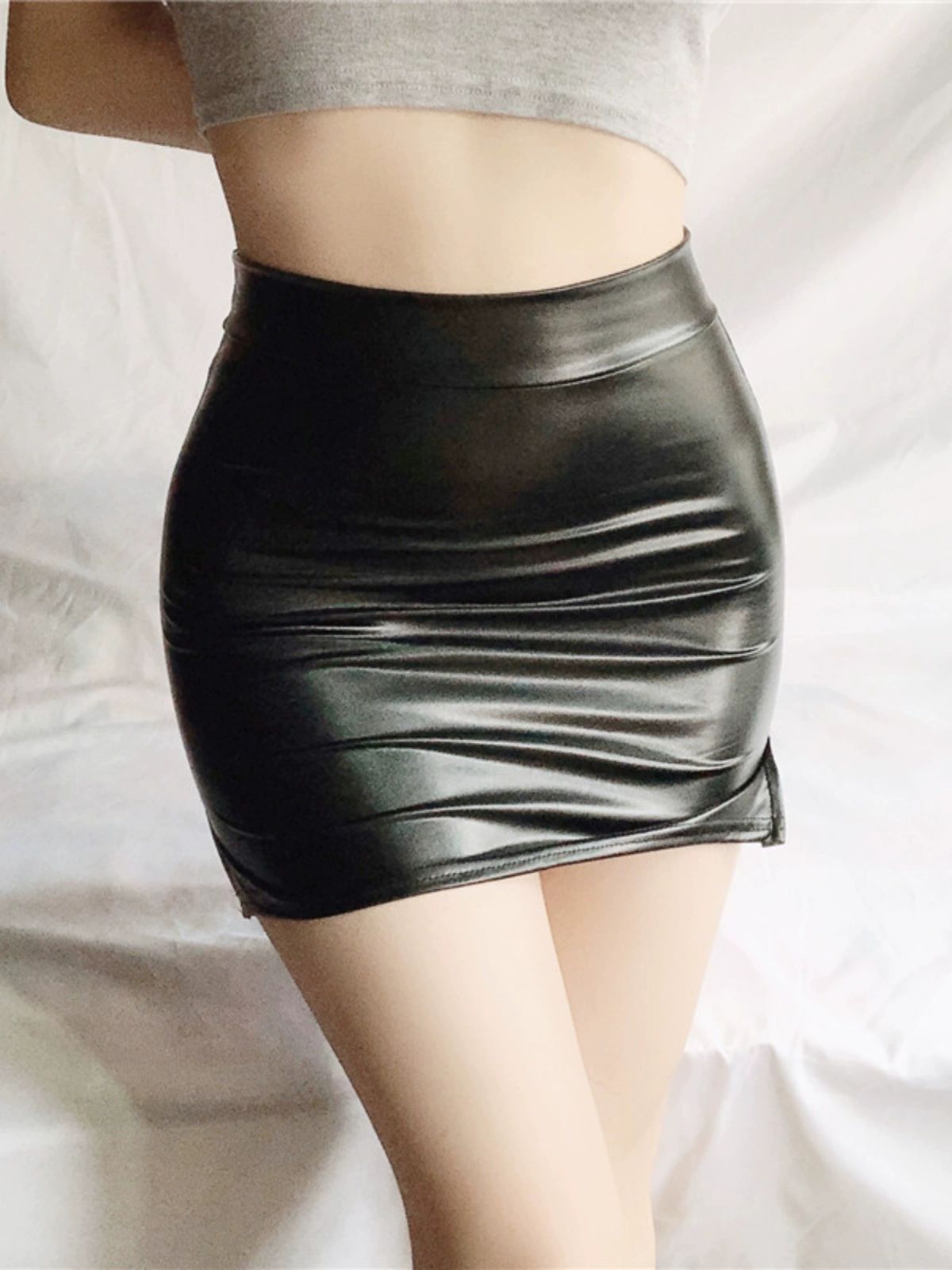똥꼬 치마 한뼘 엉덩이 강조 초미니스커트 - 상세 이미지 2