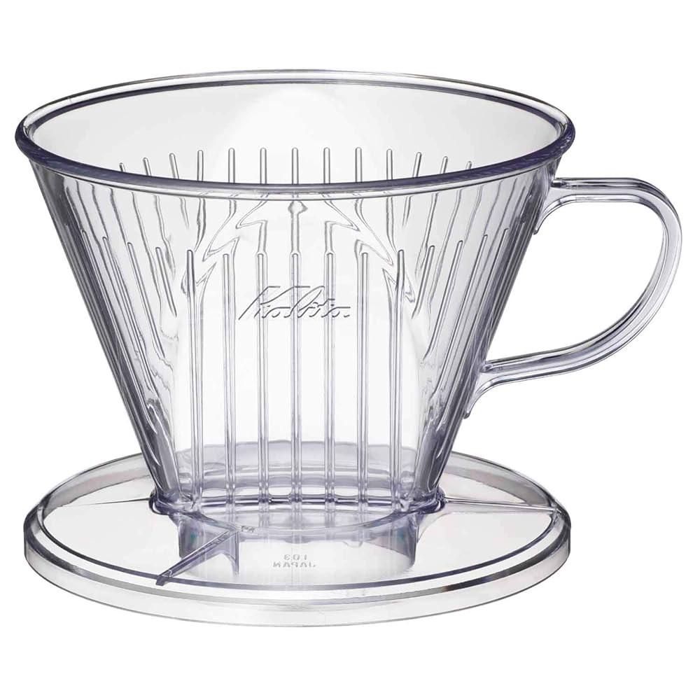 Carita Kalita #06011#06011 커피 드리퍼, 캠핑 플라스틱 기타 나오기 야외 #06011 끌어내는 맛이 빠른 속도, 투명 추출 맛만 드립 도구 커피용 전에 30. - 상품 이미지