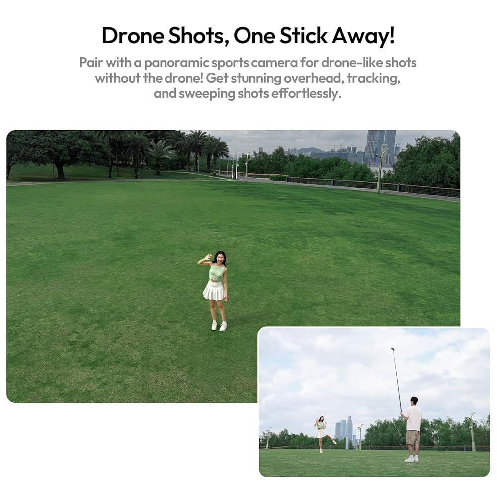2.7m 2.7m(9피트) 탄소 섬유 확장 핸들 ULANZI 용 기타 연장 및 셀카봉 360, X5/X4/X3/GO GoPro, Insta360 3S/ONE 휴대폰 X2/DJI - 상세 이미지 2