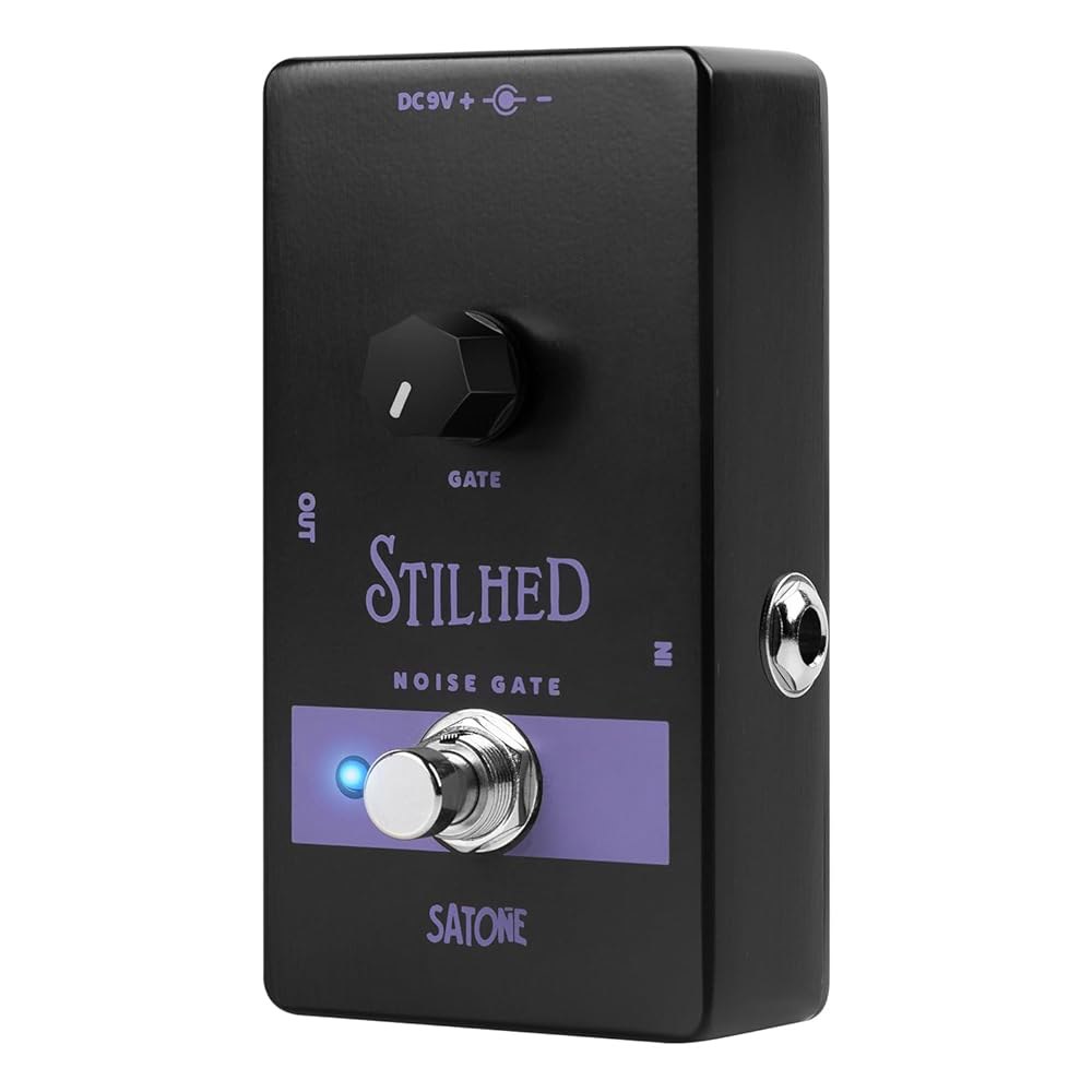 Satone S810 스틸 노이즈 게이트 일렉트릭 기타 이펙트 페달 - 소음 억제 효과 어쿠스틱 메탈 페달, 트루 바이패스 포함 1 S8011 Delay - 상품 이미지