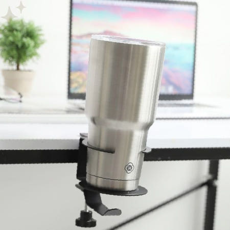 책상 테이블 측면 클램프 고정 컵 거치 가방 걸이 공간 절약 정리 용품