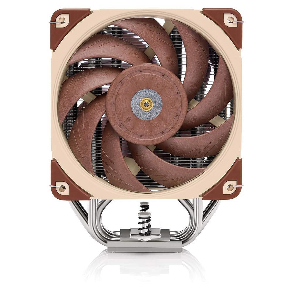 Noctua NH-U12A, 고성능 조용한 NF-A12x25 PWM 팬을 갖춘 프리미엄 CPU 쿨러(120mm, 갈색) - 상세 이미지 2
