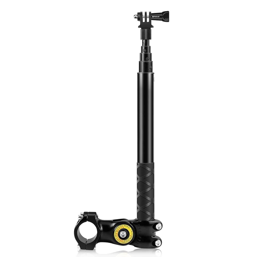 PULUZ 오토바이 바이크 핸들바 마운트 액세서리, Gopro, Insta360 One 2/ 3 및 기타 액션 카메라용 셀카봉, 29mm-32mm 핸들바에 적합, 모노포드 스탠드 - 상세 이미지 2