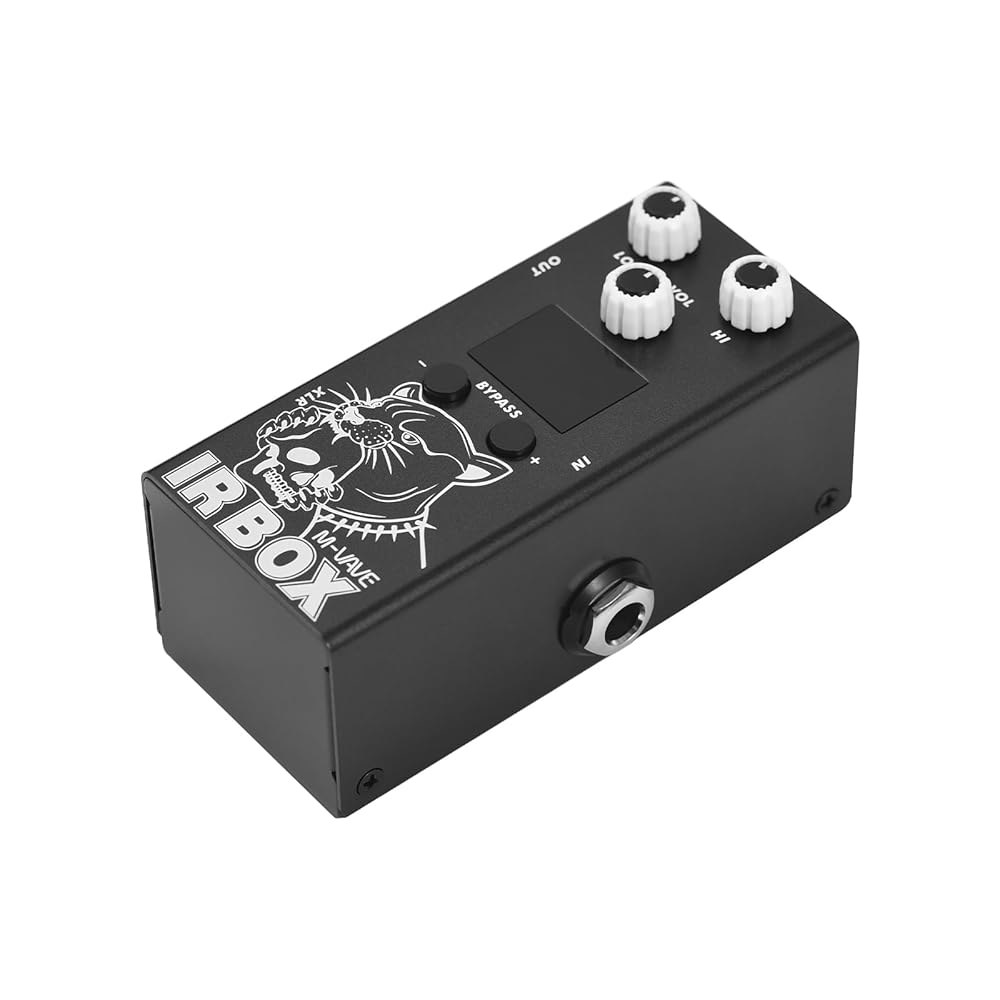 Btuty M-VAVE 기타 IR 박스 이펙트 페달, 캡 임펄스 응답 캐비닛 스피커 시뮬레이터 XLR 출력 포트 DC 9V 6.35mm 입력/출력 인터페이스 일렉트릭 베이스 이펙터 - 상품 이미지