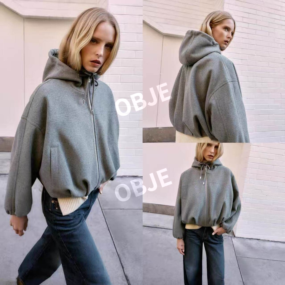 ZARA 여성 봄버 후드 재킷 루즈핏 자라 봄 가을 캐주얼 점퍼 이미지 6