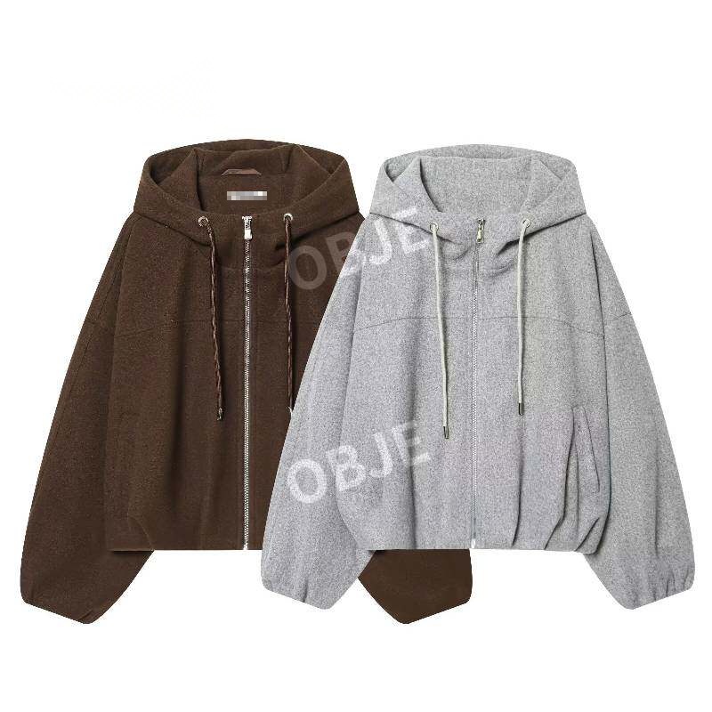ZARA 여성 봄버 후드 재킷 루즈핏 자라 봄 가을 캐주얼 점퍼 - 상세 이미지 2