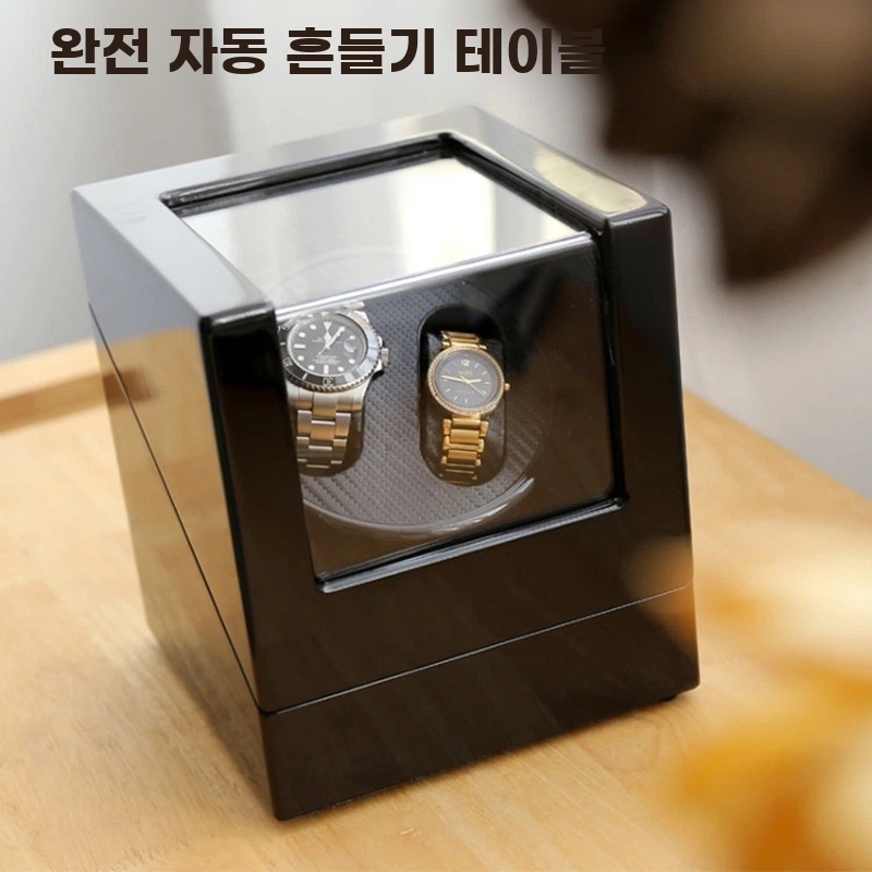 시계 밥주는기계 오토 시계밥주는기계 쉐이커 A. 커피색 - 상품 이미지