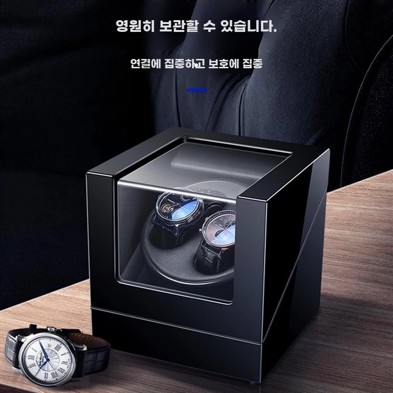 시계 밥주는기계 오토 시계밥주는기계 쉐이커 A. 커피색 - 상세 이미지 3
