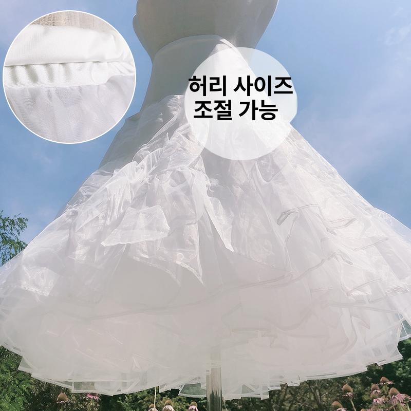 패티코트 캉캉속치마 A라인 이너스커트 공주 - 상세 이미지 5