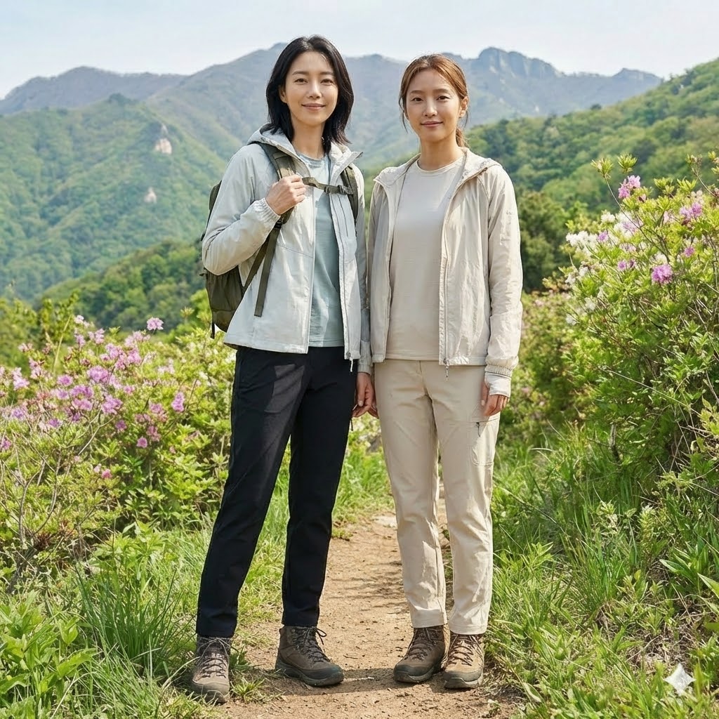 네파 여성 봄 간절기 아웃도어 발수 스판 등산 바지 - 상세 이미지 4