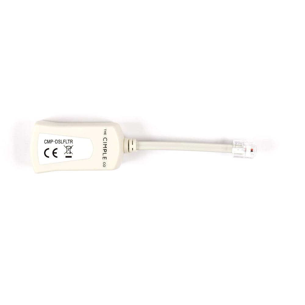 2 와이어, 1 라인 DSL 5팩 - 전화선에서 소음 필터 기타 제거 관련 문제 1 Pack Ivory - 상세 이미지 2