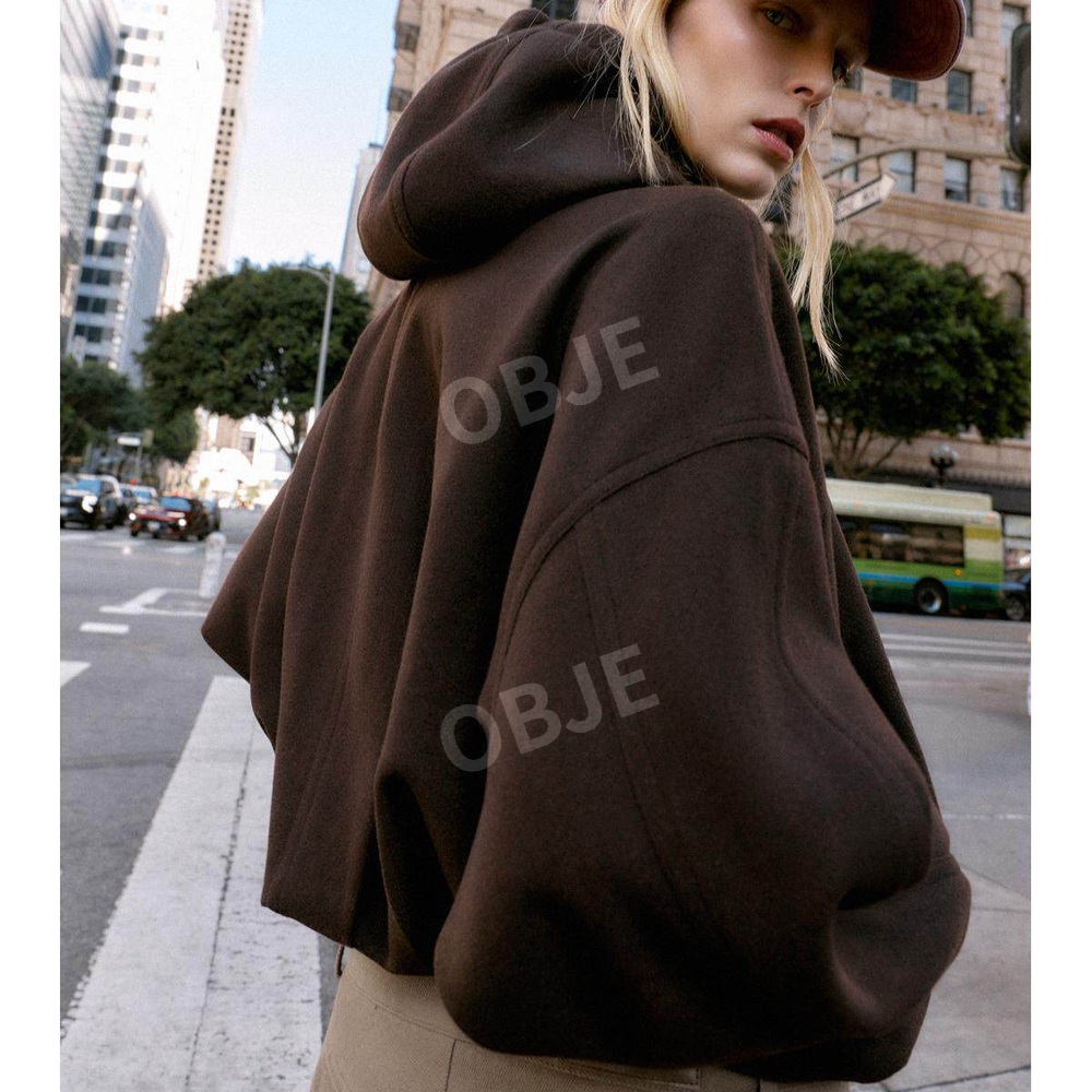 ZARA 여성 봄버 후드 재킷 루즈핏 자라 봄 가을 캐주얼 점퍼 - 상세 이미지 3