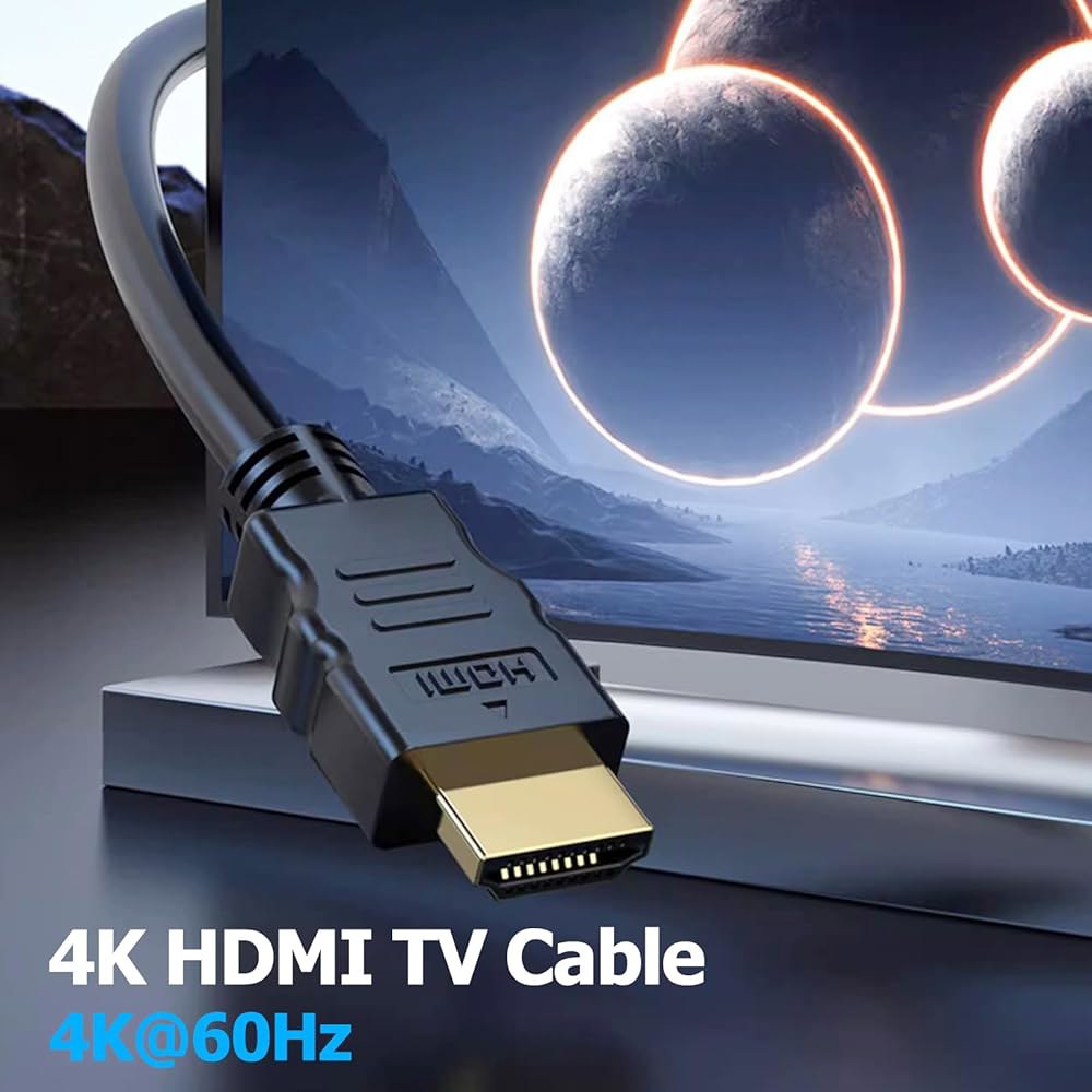 Vorothin 4K HDMI 케이블 3m(10피트) 5팩, 2.0 3m(10피트), TV PS4 PS5 Xbox 컴퓨터 모니터 및 기타 고속 코드 지원 HDCP 2.2, HDR, - 상세 이미지 3