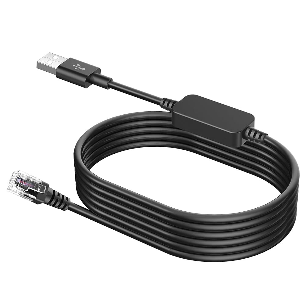 레이더 탐지기 케이블, USB 2.0 to RJ11 플러그 감지기의 교체 전원 Escort Max360 Passport 9500i Uniden R1 R3 R7 Radenso XP - 상품 이미지