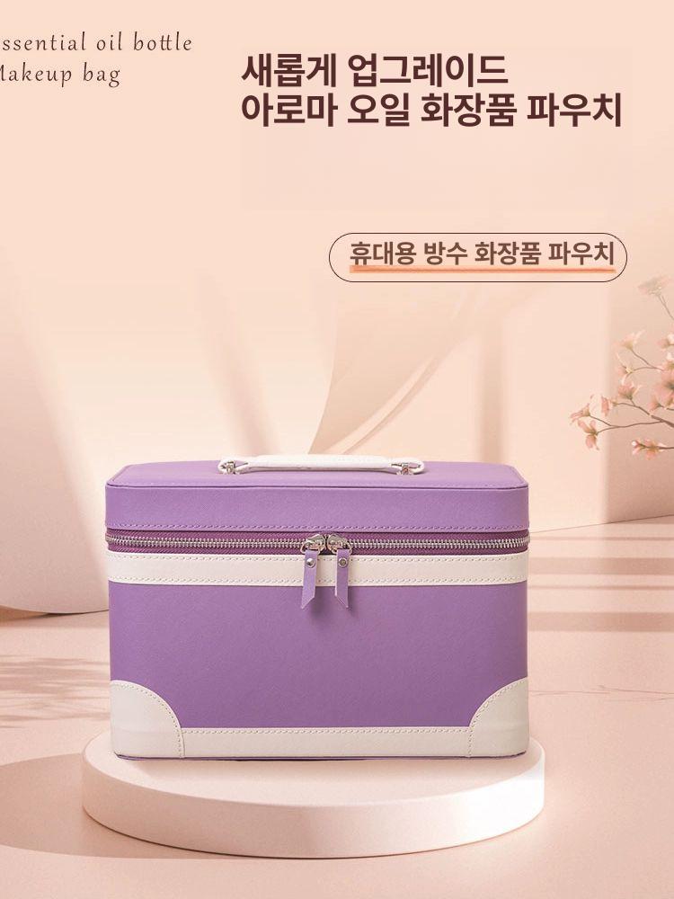 아로마 오일 파우치 액상 가방 에센셜 가죽 오일병 보관함 충격방지 - 상세 이미지 2