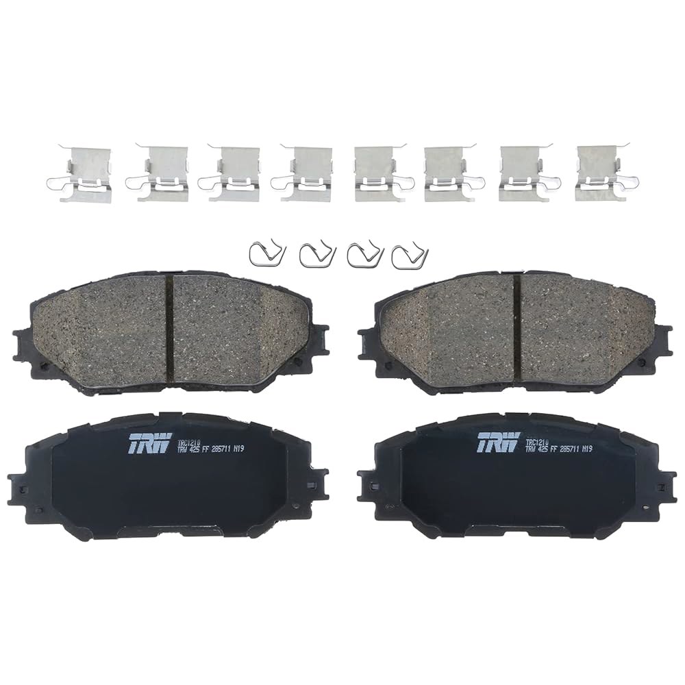 TRW Pro TRC1210 디스크 브레이크 용도 토요타 2009-2019, 기타 및 코롤라 전면 패드 세트, - 상품 이미지