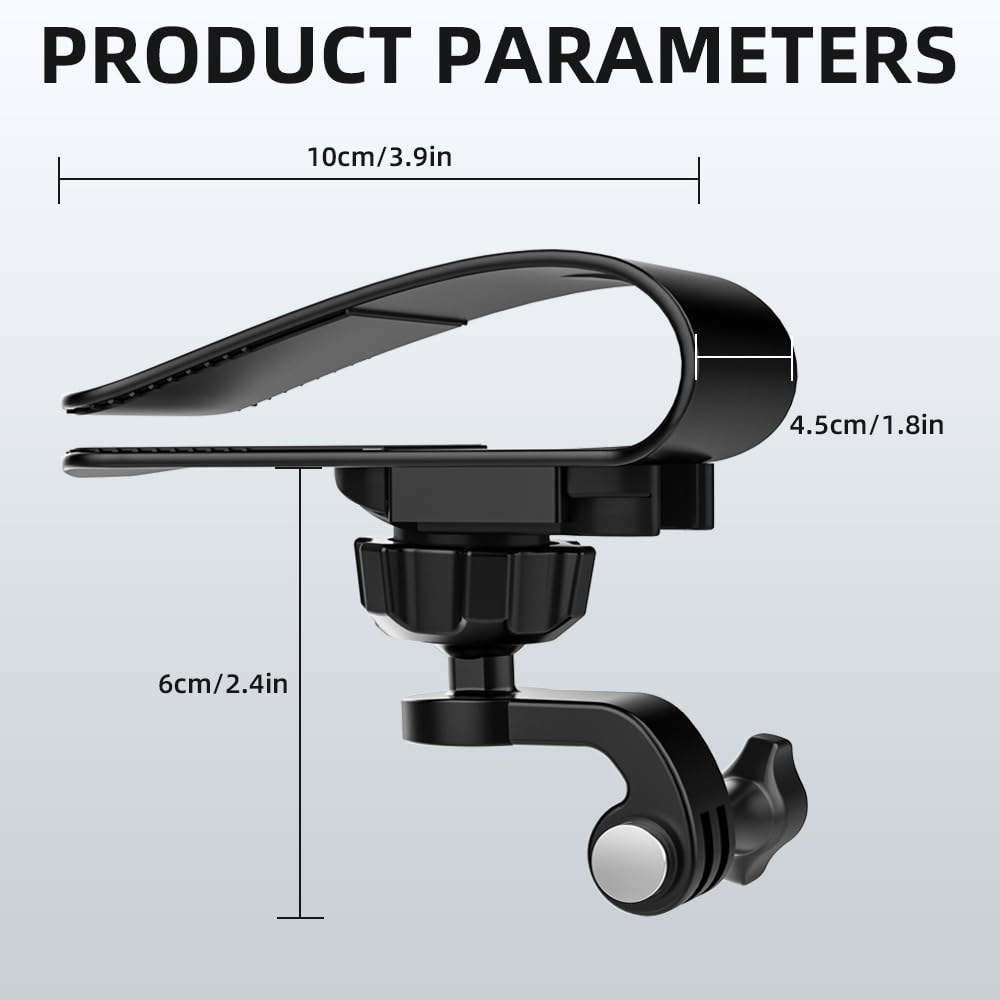 SURWO 포켓 3 자동차 마운트, 카메라와 pro/4/3, 마운트 선바이저 X5 Pocket 호환되는 및 360 액션 3, 5 Osmo Insta360 AKASO X3, 조절 - 상세 이미지 2