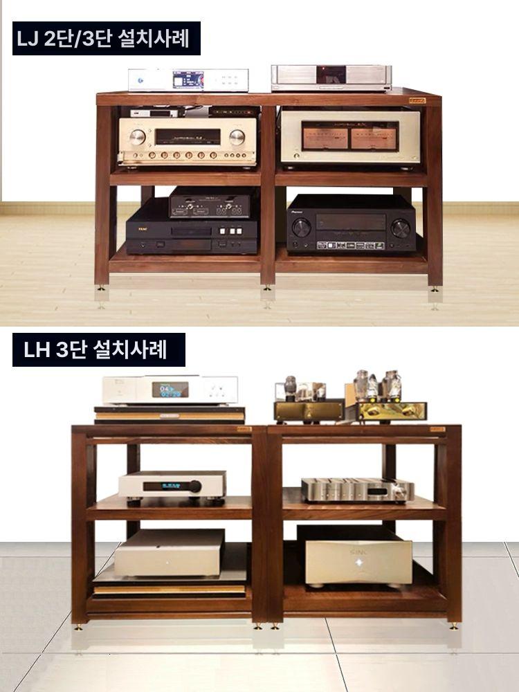 원목 오디오장식장 오디오장 콘솔 선반 스탠드 거치대 전축 다이 모던 수납장 - 상세 이미지 3