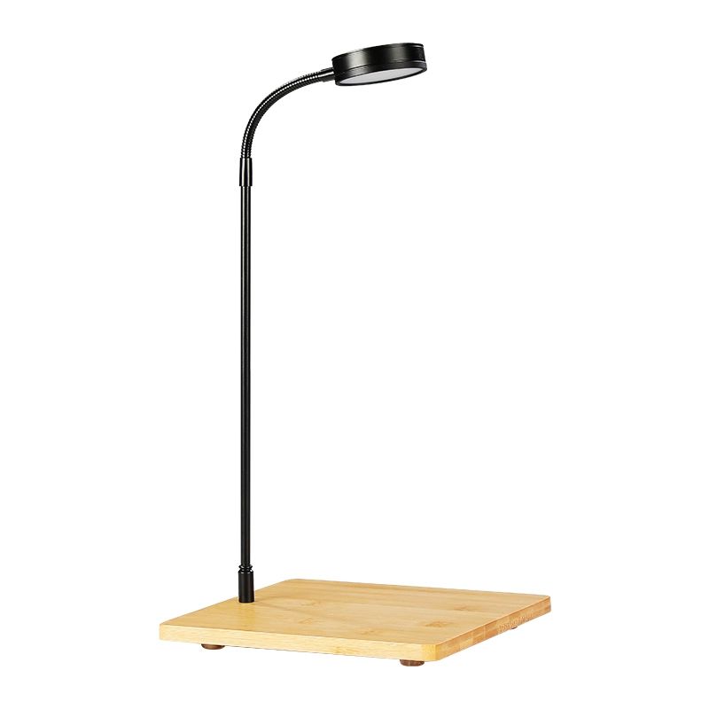 어항 LED 식물용 아크릴 등받침 수초용 클립형 원형 7W 40cm 높이 27 x 28 - 상품 이미지