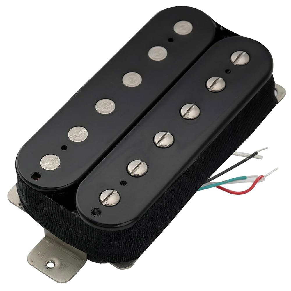 Artec VH-Rock-A Alnico 5 자석 언커버 험버커 일렉트릭 기타 브릿지 픽업 11.6K, 블랙 Bridge - 상품 이미지