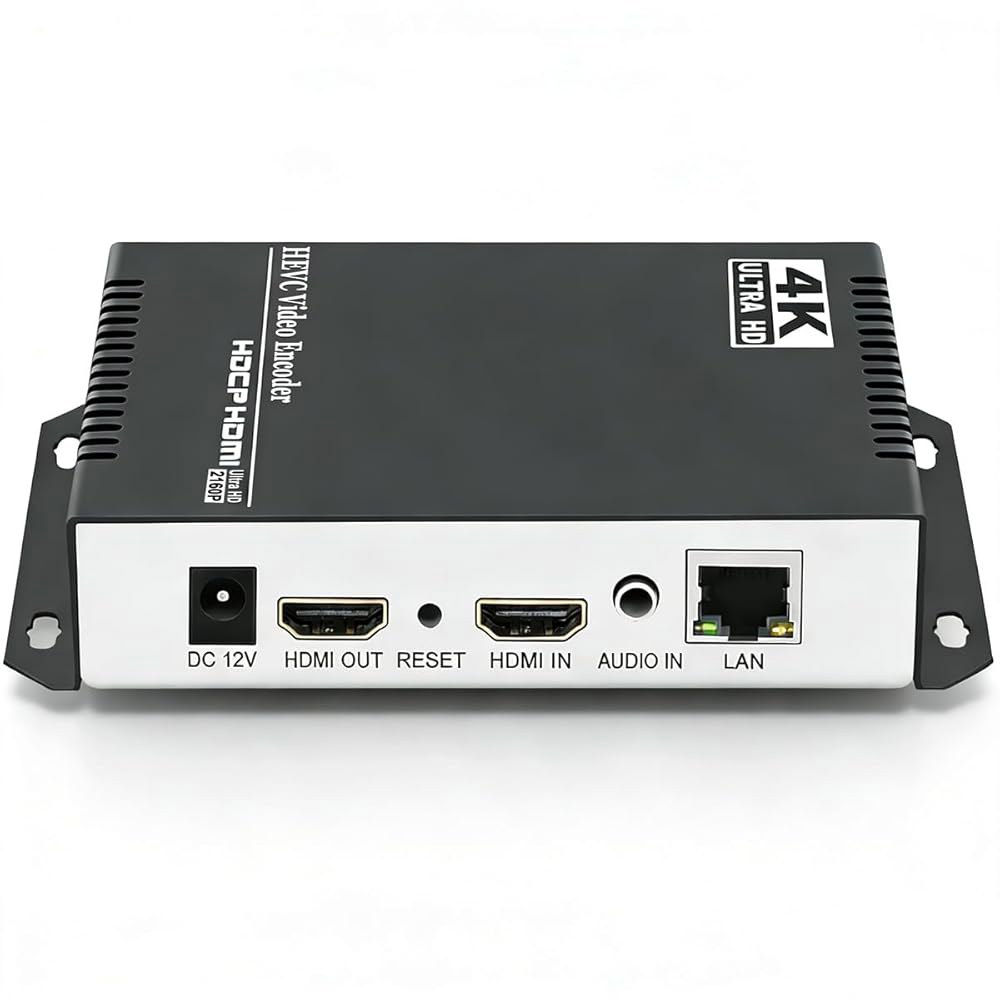 HEVC H265 H264 AVC 4K 스트림용 지원, TRTC RTMPS 및 HTTP 기타 SRT to 라이브 유튜브 IP MP4 FLV 이더넷 서버의 1080P 오디오 비디오 - 상품 이미지