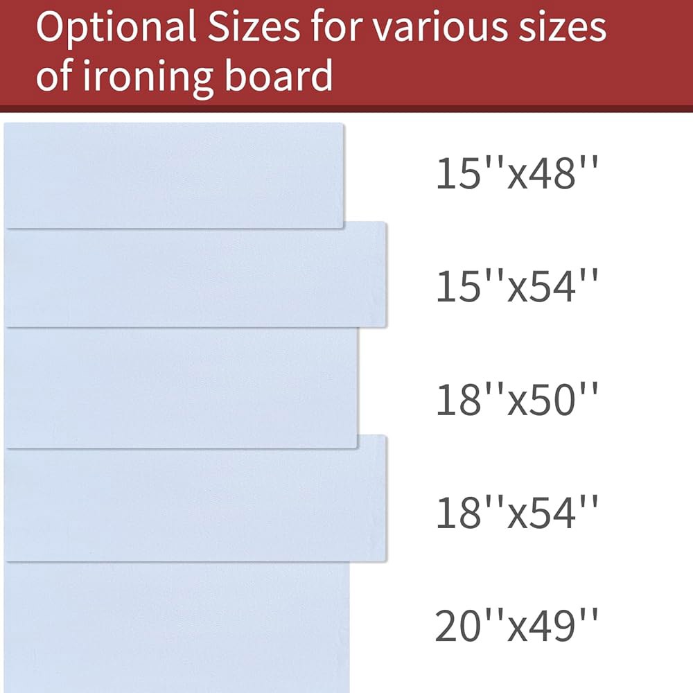 slieton 두꺼운 흰색 폴리에스터 펠트 맞는 x 121.9cm(15 사이즈로 48인치)) 엑스트라 패딩, 있는 프리미엄 기타 와이드 다리미판 보드에 패드가 재단(38.1 및 - 상세 이미지 3