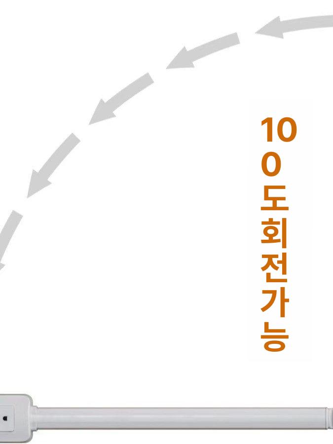 납작머리멀티탭 c타입콘센트 벽면 납작한멀티탭 회전형 - 상세 이미지 4