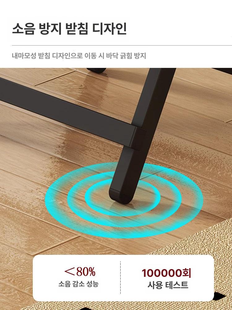 접이식 테이블 야외용 다용도 탁자 간이 원룸용 폴딩 다크우드 100 x 100x74 - 상세 이미지 4