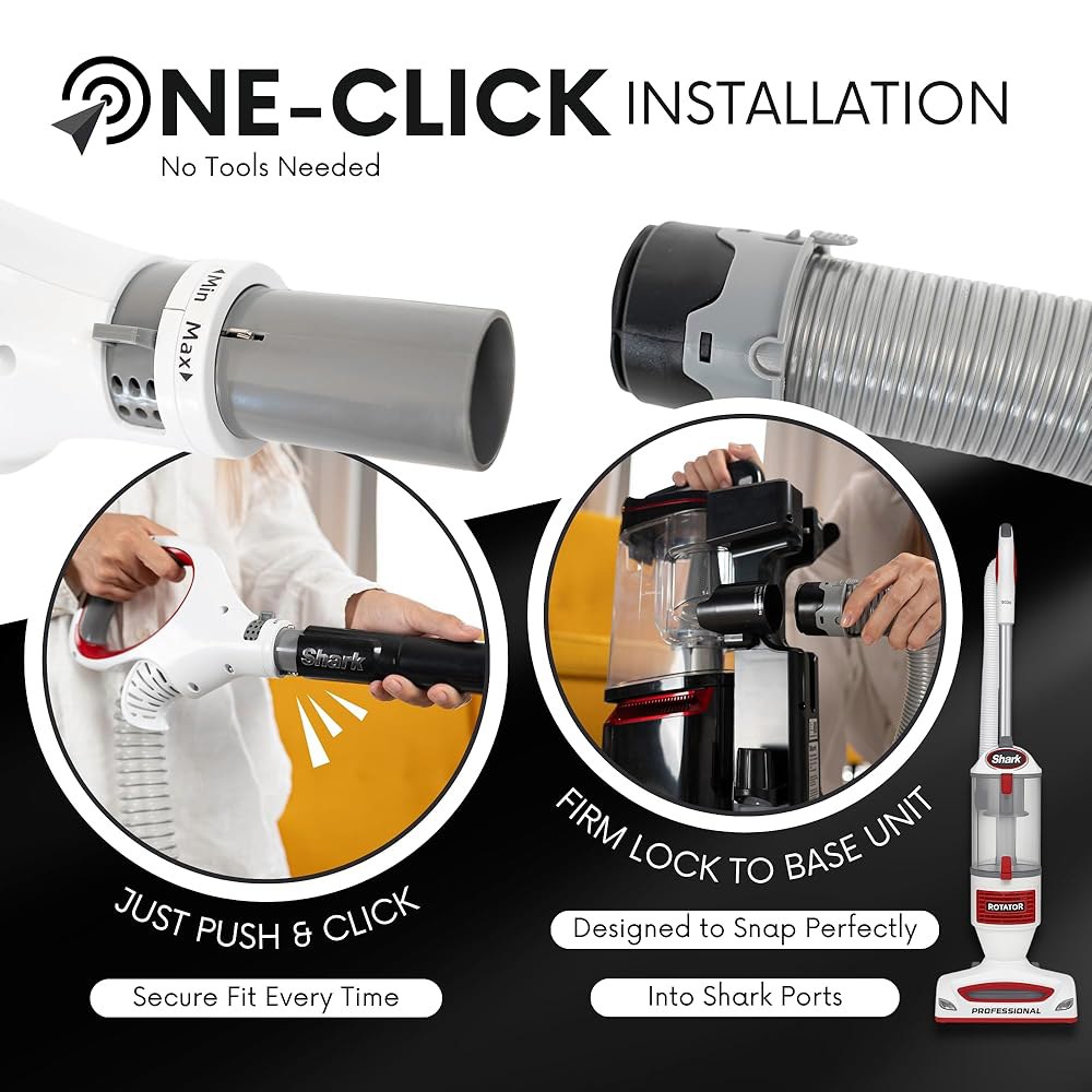 Shark Rotator 프로페셔널 리프트 어웨이 진공 청소기용 업그레이드 교체 호스 핸들 시리즈 NV500, NV501, NV502, NV503, NV504, NV505, NV5 - 상세 이미지 3