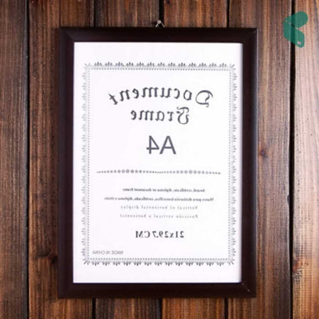 DOCPICK43191TO협력사 모던 허가증 상장 액자 A4 다크브라운 수료증 자격증 프레임 거치대 커머스픽201