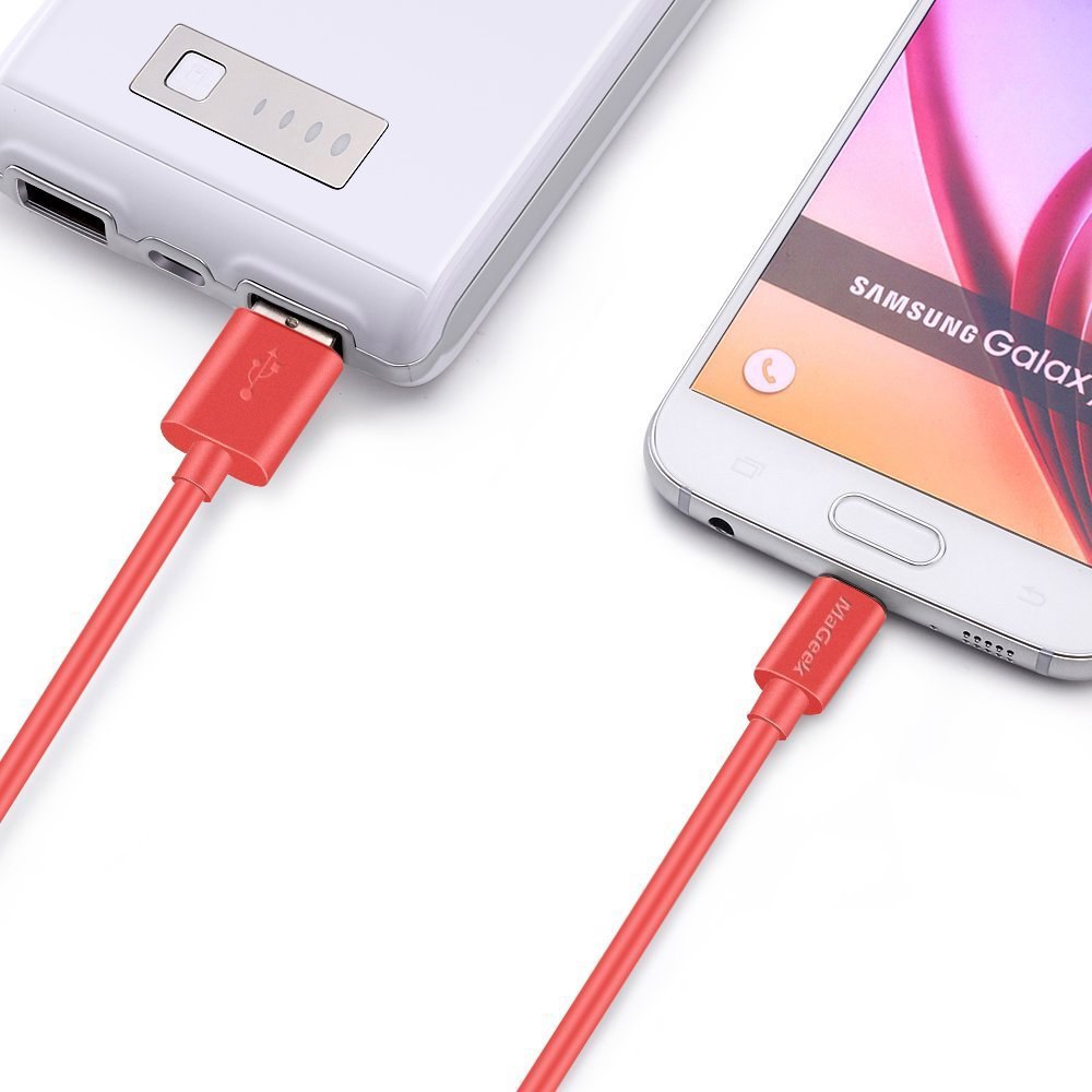 MaGeek USB C 케이블 1.8m(6피트), (2팩) 1.8m(6피트) 길이 타입 충전기 프리미엄 케이블, A to Type-C 충전 삼성 갤럭시 S20 S10 / 노트 8, - 상세 이미지 3