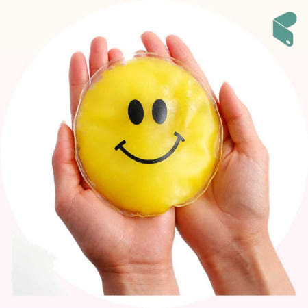 똑딱이 손난로 스마일 재사용 젤 액체 휴대용 겨울 핫팩 커머스픽201