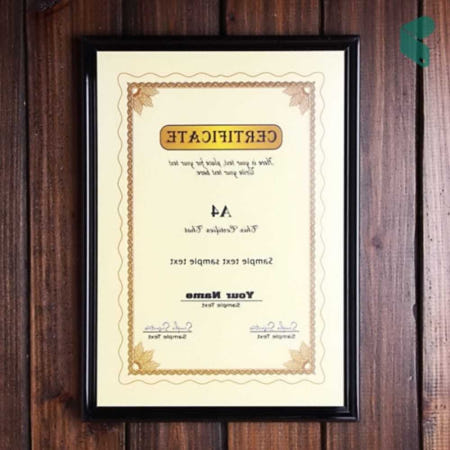 DOCPICK43189TO협력사 상장 액자 심플 허가증 A4 블랙 위촉장 자격증 사진 프레임 커머스픽201