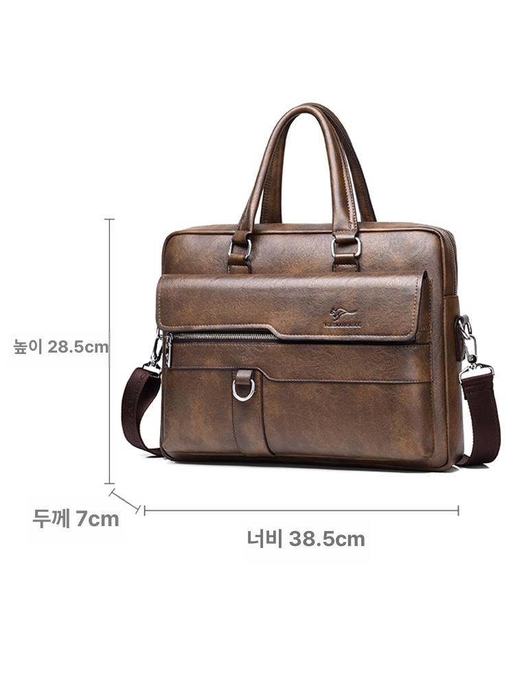 남자 소가죽 서류 고급 노트북가방 남성 비즈니스 가방 - 상세 이미지 5