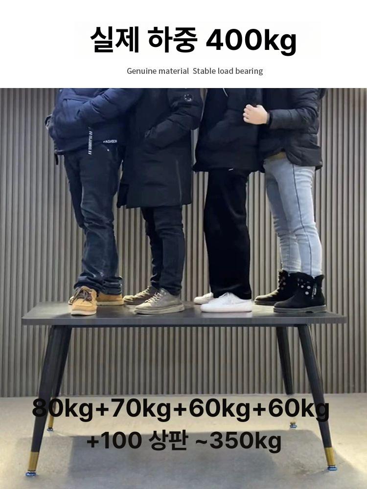 세라믹 식탁 아크릴 투명다리 블랙 투명 의자 가족식탁 - 상세 이미지 3