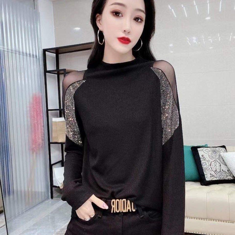 반짝이 라인댄스복 상의 라틴 댄스복 줌바 여성 슬림 연습복 공연복 방송댄스복 라인댄스 - 상품 이미지