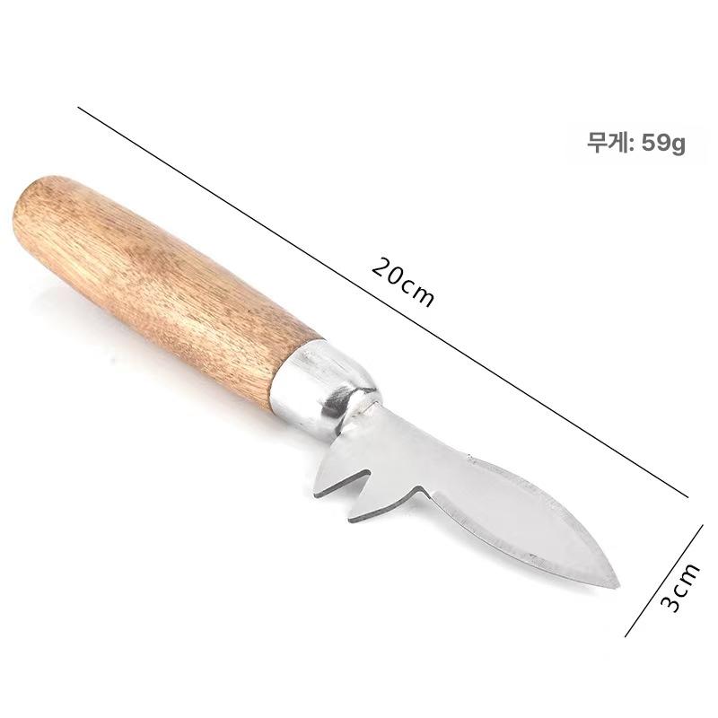 조개 따개 석화 스텐레스 해산물 손질 도구 가리비 꼬막 화이트 60도 미만 10cm - 상품 이미지