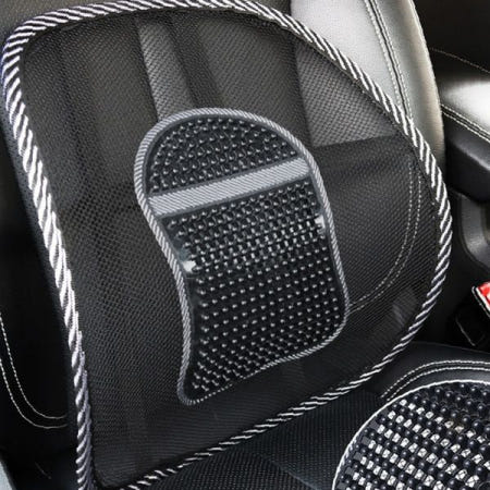 자동차 운전석 장거리 이동 허리 통증 지지 쿠션 메시 소재 통풍 구조 자세 교정