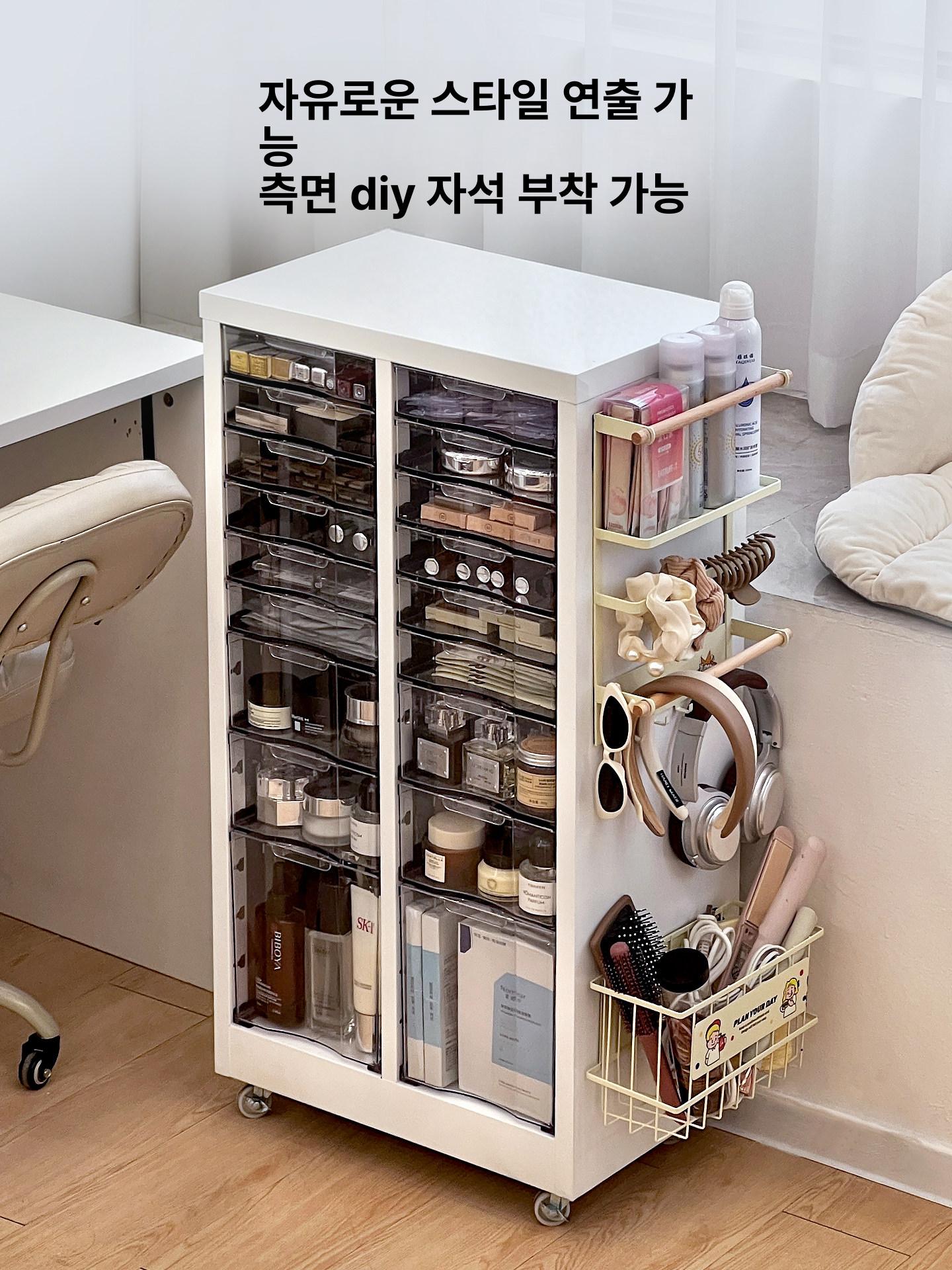 네일 수납장 매니큐어 파츠 플라스틱 네일하부장 아트 진열장 - 상세 이미지 4