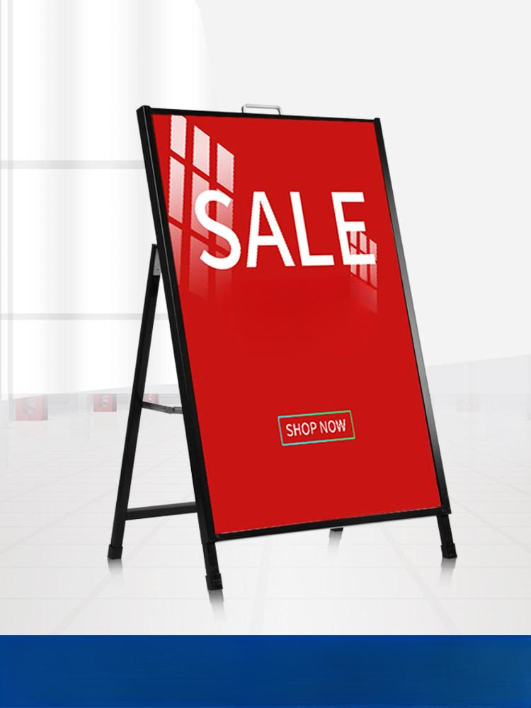 배너 거치대 포스터 스탠드 간판 메뉴판 야외 입간판 60 x 90cm 단면 플립탑 조립 물주입식 - 상품 이미지