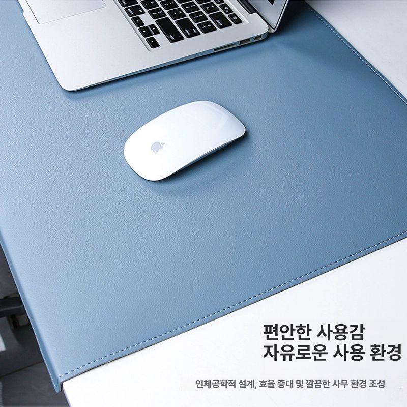 마우스 손목보호대 젤 손목패드 방수 접이식 데스크 매트 블루 2.5mm 1000x430mm - 상세 이미지 4