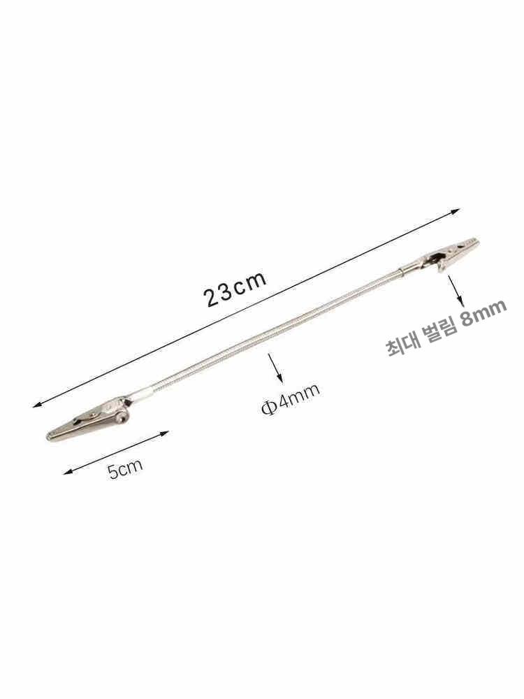 메탈 집게 다용도 양면 고정 악어 전시 바인더 명함 소형 13cm 1개 - 상세 이미지 2